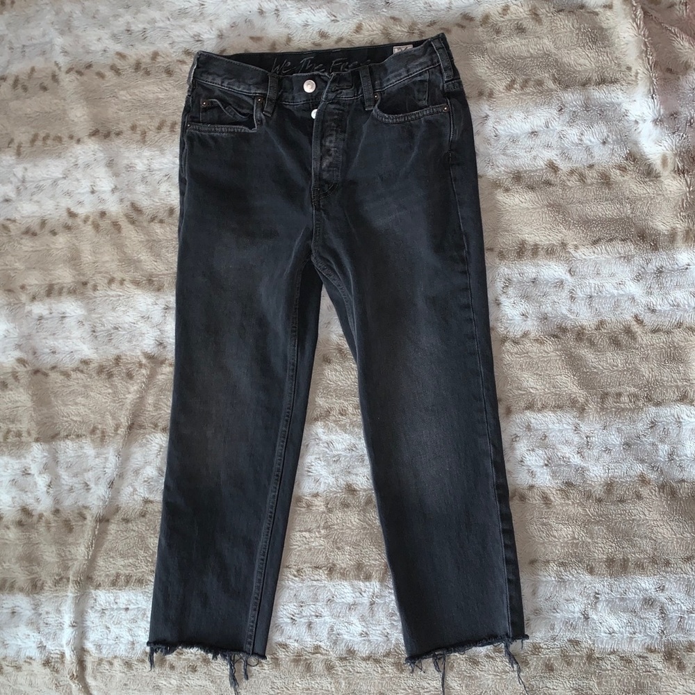 Free People Black Mom Jeans